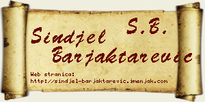 Sinđel Barjaktarević vizit kartica